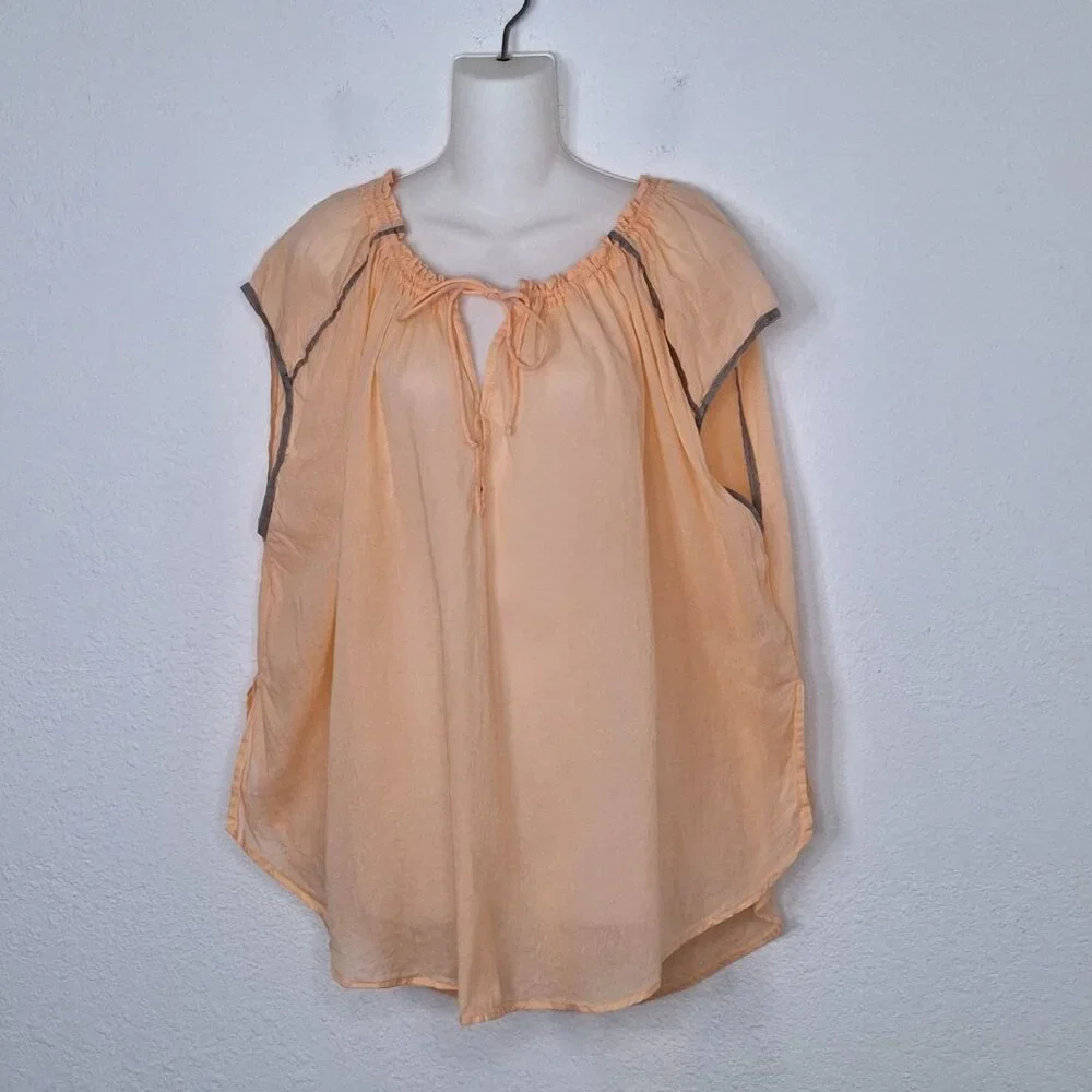 We The Free Tunic Sz XS Boxy Relaxed Cottagecore Boho Beach Cover Up
